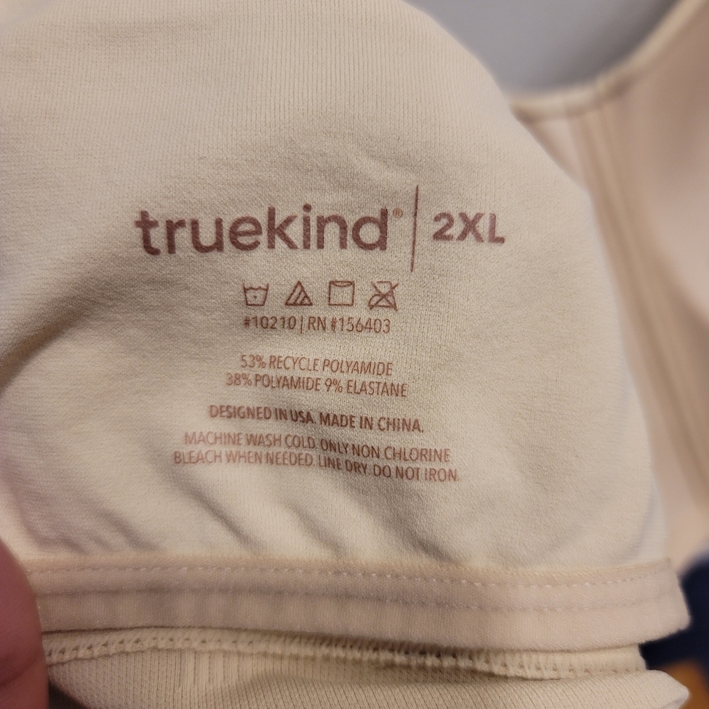 Sz 2XL Chai Truekind Supportive Comfort Wireless Shaping Bra #10210 - Picture 4 of 11